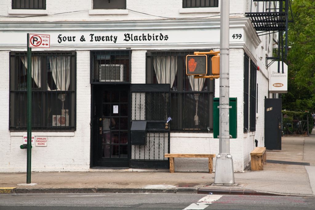 Four and Twenty Blackbirds storefront in Gowanus, which you can reach easily from our Cozy Carroll Gardens Apartment Rental