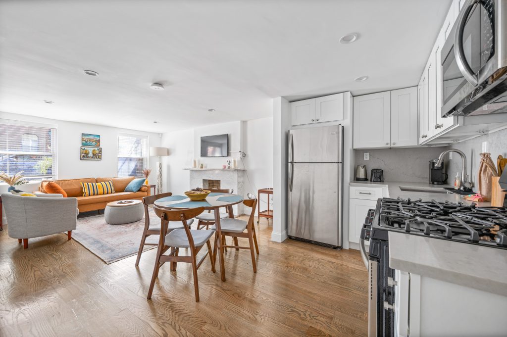 a long term apartment rental in carroll gardens, cozy on the inside with lots of natural lighting