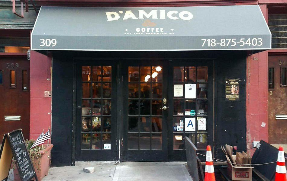 D'Amico coffee storefront, a favorite among people staying in a carroll gardens apartment rental
